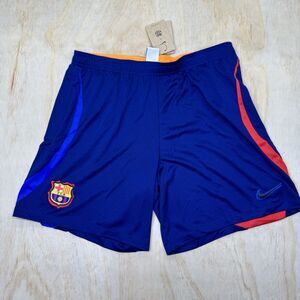 NEW FC Barcelona Nike Dri-Fit Striker Soccer Shorts Mens 2XL SLIM DH7711-492
